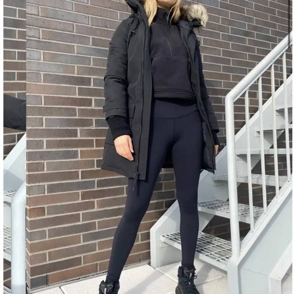 BANCROFT Black Parka with Faux Fur Hood - Picture 3 of 13